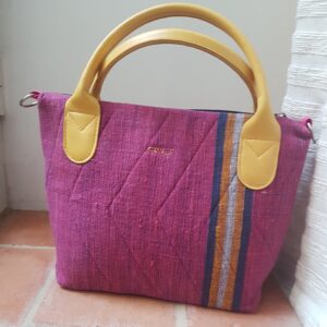 Sac à main matelassé en coton indien Anandi couture retouches agrée Bonus réparation