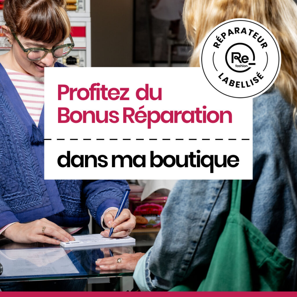Atelier couture confection retouches Anandi agrée Bonus réparation